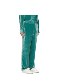 Sies Marjan Green Velvet Cord Trousers