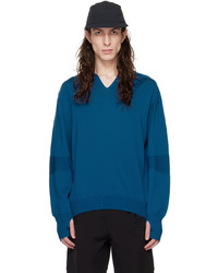 Goldwin 0 Blue Engineered Layer Sweater