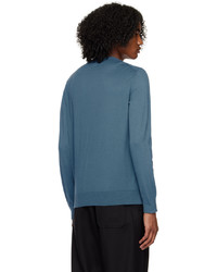 Zegna Blue Fitted Sweater