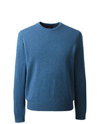 Classic Fine Gauge Cashmere Crewneck Sweater Dark Lichen Heatherxl