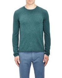 Malo Tipped Cashmere Sweater Green