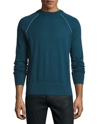 Theory Tremell Castellos Merino Sweater Blue