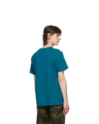 Noah NYC Blue Logo Pocket T Shirt