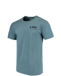 IMAGE ONE Blue Lsu Tigers State Scenery Comfort Colors T Shirt