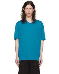 Ermenegildo Zegna Couture Blue Wool T Shirt
