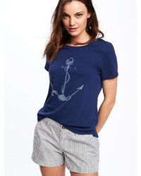 Old Navy Relaxed Graphic Crew Neck Tee For