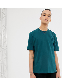 ASOS WHITE Tall Loose Fit Heavyweight T Shirt In Dark Green