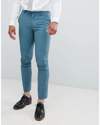 Selected Homme Skinny Suit Trouser In Green With Stretch