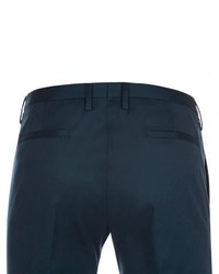Paul Smith Teal Stretch Cotton Twill Trousers