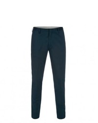Paul Smith Teal Stretch Cotton Twill Trousers