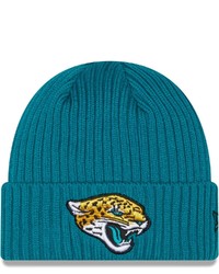 New Era Teal Jacksonville Jaguars Core Classic Cuffed Knit Hat At Nordstrom