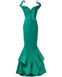 Zac Posen Bardot Fishtail Gown