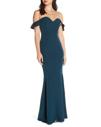 WAYF The Gabrielle Less Trumpet Gown