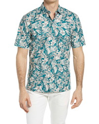 Tori Richard Field Drawings Tropical Short Sleeve Button Up Shirt