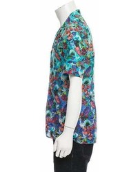Eton Floral Print Button Up Shirt