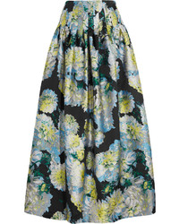 Teal Floral Skirt