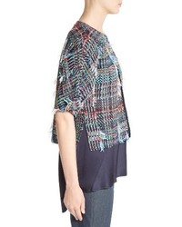 St. John Collection Dara Fringe Knit Jacket