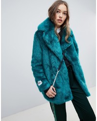 Teal Fur Coat