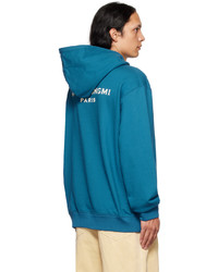 Wooyoungmi Blue Embroidered Hoodie