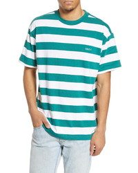 Obey Ideals Stripe Organic Cotton T Shirt