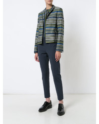 Akris Punto Striped Fitted Jacket