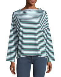 MiH Jeans Mih Extra Striped Long Sleeve Cotton Top