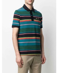 Lacoste Striped Print Polo Shirt
