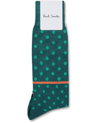 Paul Smith Patterned Cotton Blend Socks
