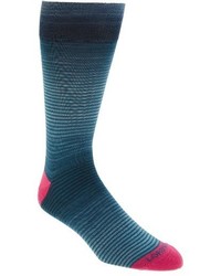 Lorenzo Uomo Thin Stripe Crew Socks