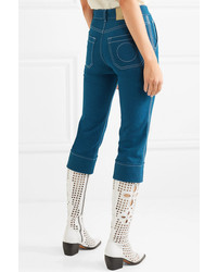 Chloé Cropped High Rise Skinny Jeans
