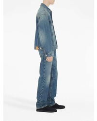 Burberry Straight Leg Washed Denim Trousers