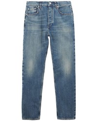 Burberry Straight Leg Washed Denim Trousers
