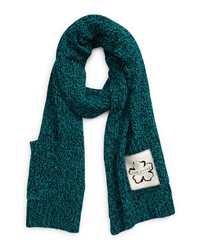 Teal Knit Scarf
