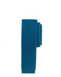 J.Crew Wool Knit Tie In Blue Sapphire