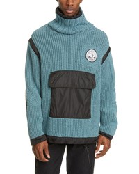 Off-White Duality Patch Pocket Turtleneck Sweater