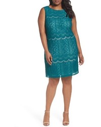 Adrianna Papell Plus Size Lace A Line Dress