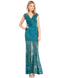 Dailylook Lucy Lace Maxi Dress In Teal S