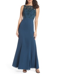 Chi Chi London Embroidered Bodice Gown