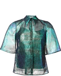 DELPOZO Iridescent Lace Shirt