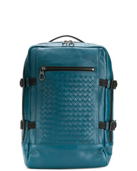Teal Leather Backpack