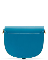 Sophie Hulme Blue Mini Barnsbury Bag