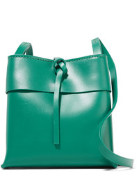 Kara Nano Tie Leather Shoulder Bag Jade