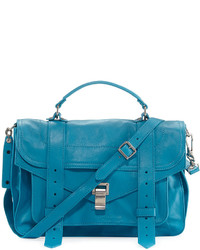 Proenza Schouler Ps1 Leather Satchel Bag Blue