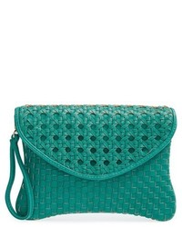 Sole Society Averie Woven Faux Leather Clutch