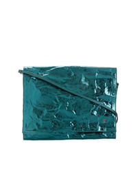 Zilla Metallic Foldover Shoulder Bag