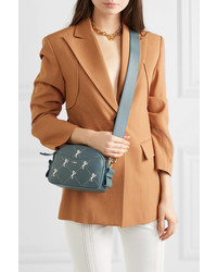 Chloé Studded Embroidered Leather Shoulder Bag