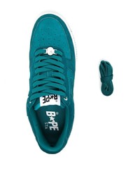 A Bathing Ape Logo Patch Lace Up Sneakers