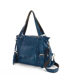 Amerileather Crunched Convertible Leather Tote