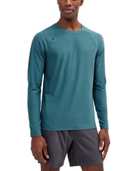 Rhone Crew Neck Long Sleeve T Shirt In Epsom Heather At Nordstrom