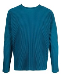 Homme Plissé Issey Miyake Long Sleeved Pleated T Shirt